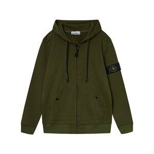 Stone Island Olive Green Hoodie